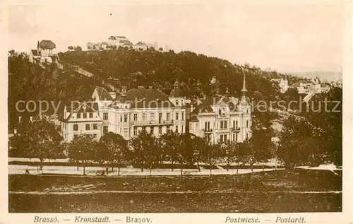 AK / Ansichtskarte  Brasso_Brasov_Kronstadt_RO Postwiese 