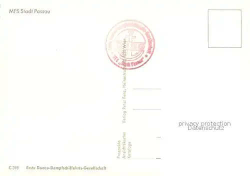 AK / Ansichtskarte  Dampfer_Seitenrad MFS Stadt Passau 