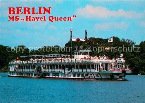 AK / Ansichtskarte  Dampfer_Seitenrad BERLIN MS HAVEL QUEEN  