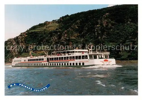 AK / Ansichtskarte 73823129 Dampfer_Binnenschifffahrt MS PRINSES JULIANA  