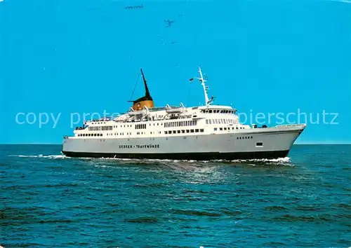 AK / Ansichtskarte  Dampfer_Oceanliner Ostseeheilbad TRAVEMueNDE M.F. GEDSER 