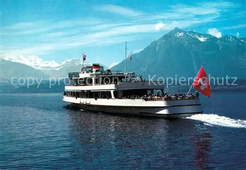 AK / Ansichtskarte  Dampfer_Binnenschifffahrt ThUNERSEE STADT BERN  