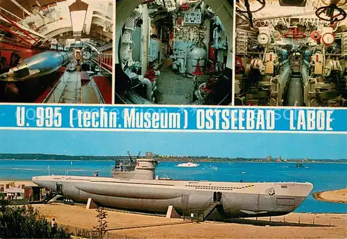 AK / Ansichtskarte 73823184 U-Boote_Unterseeboot U 995 Ostseebad Laboe TYP VII 