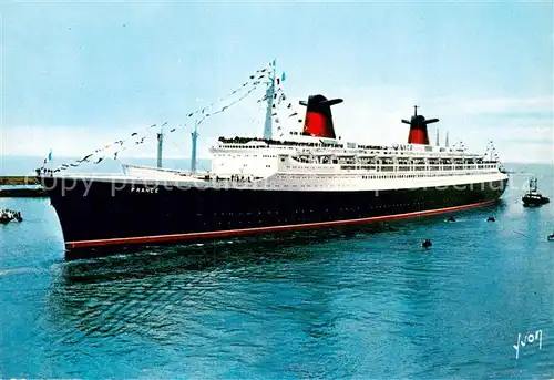 AK / Ansichtskarte  Dampfer_Oceanliner FRANCE  