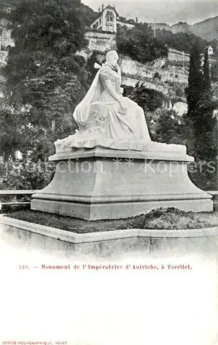 AK / Ansichtskarte Territet_Montreux_VD Monument de l Imperatrice d Autriche 