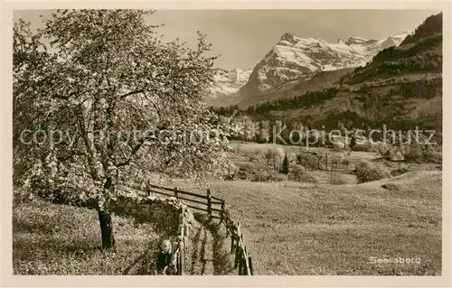 AK / Ansichtskarte Seelisberg_UR Landschaftspanorama Baumbluete Alpen Seelisberg UR