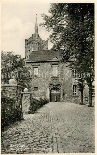 AK / Ansichtskarte  Bad_Kleve Aufgang zur Schwanenburg Bad_Kleve