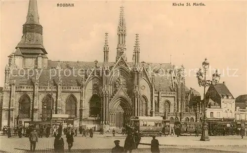 AK / Ansichtskarte Roubaix_59_Nord Kirche St Martin Feldpostkarte 