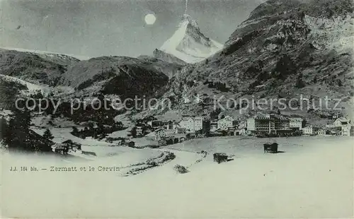 AK / Ansichtskarte Zermatt_VS et le Cervin Zermatt_VS