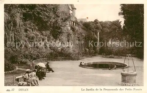 AK / Ansichtskarte Dinan_22_Cotes d_Armor Le Jardin de la Promenade des Petits Fosses 