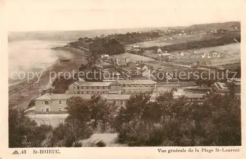 AK / Ansichtskarte Saint Brieuc_22_Cotes d_Armor Vue generale de la Plage St Laurent 