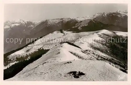 AK / Ansichtskarte Superbagneres_31_Haute Garonne En Hiver Le Plateau et l Hotel 