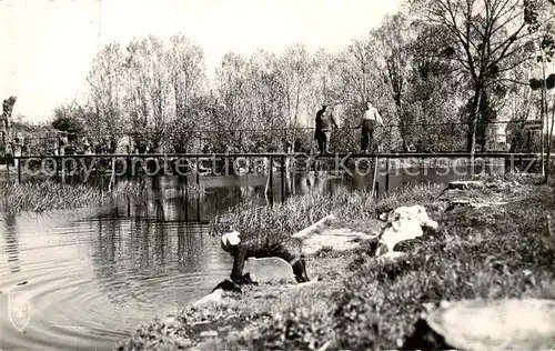 AK / Ansichtskarte Bonneval_28_d_Eure et Loir Vouvray Passerelle sur le Loir 