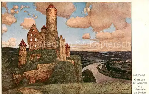 AK / Ansichtskarte  Hornstein_Bingen Goetz von Berlichingens Burg Hornstein am Neckar Hornstein_Bingen