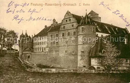 AK / Ansichtskarte  Kronach_Oberfranken Festung Rosenberg Kronach Oberfranken