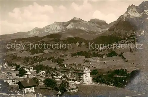 AK / Ansichtskarte Adelboden_BE Bonderspitz Kleinlonner Munihorn Nevada Palace Hotel 
