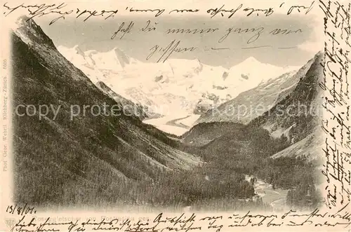 AK / Ansichtskarte Pontresina Roseggletscher Panorama Pontresina