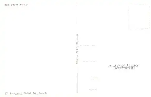 AK / Ansichtskarte Brig_Brigue_VS Panorama mit Belalp 