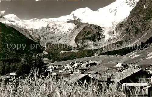 AK / Ansichtskarte Saas Fee_VS Allalinhorn Alphubel 