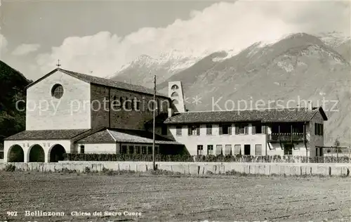 AK / Ansichtskarte Bellinzona_TI Chiesa del Sacro Cuoro 