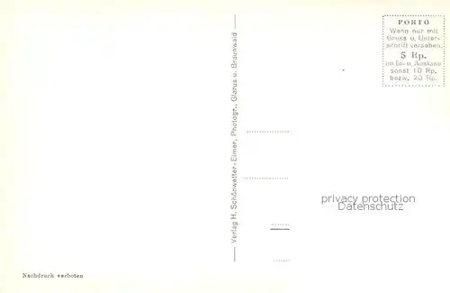 AK / Ansichtskarte Obstalden Blick von Amden auf Filzbach und Muertenstock Obstalden