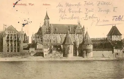 AK / Ansichtskarte  Marienburg__Westpreussen_Malbork_PL Schloss Feldpostkarte 