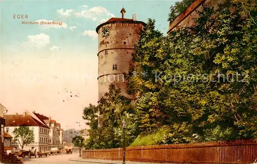 AK / Ansichtskarte  Eger__Cheb_Tschechien Muehlturm Kaiserburg 