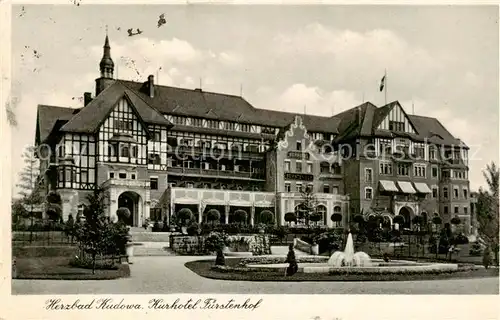 AK / Ansichtskarte  Bad_Kudowa_Kudowa-Zdroj_Niederschlesien_PL Kurhotel Fuerstenhof 