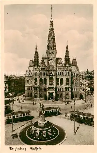 AK / Ansichtskarte  Reichenberg_Liberec_Boehmen Rathaus 