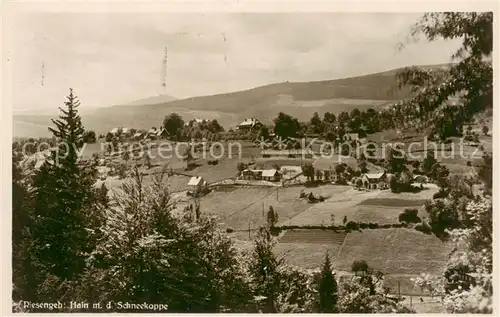 AK / Ansichtskarte  Hain__Giersdorf_Riesengebirge_Podgorzy_PL Panorama mit der Schneekoppe 