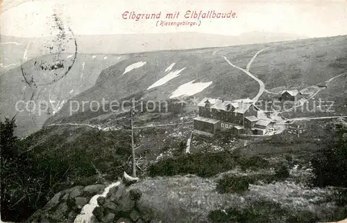AK / Ansichtskarte 73823438 Elbgrund mit Elbfallbaude Panorama Elbgrund