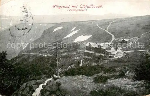 AK / Ansichtskarte  Elbgrund mit Elbfallbaude Panorama Elbgrund