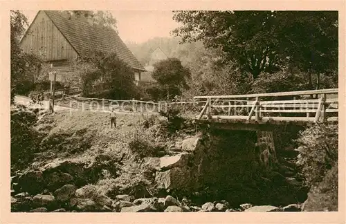 AK / Ansichtskarte  Hain__Giersdorf_Riesengebirge_Podgorzy_PL Bruecke Baude 