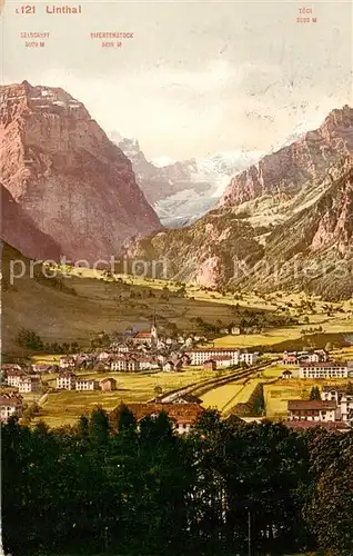 AK / Ansichtskarte Linthal__GL Panorama 
