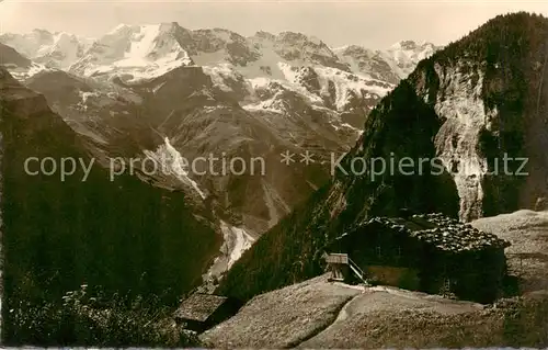 AK / Ansichtskarte Gimmelwald_Interlaken_BE Ebnefluh Mittaghorn Grosshorn 