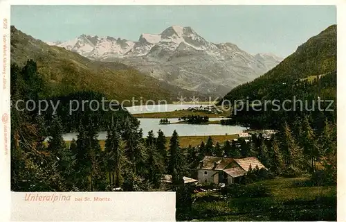 AK / Ansichtskarte Unteralpina_St_Moritz_Bad_GR Panorama 