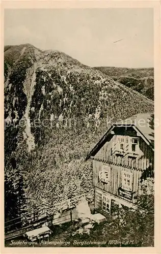 AK / Ansichtskarte  Riesengebirge_Schlesischer_Teil Bergschmiede im Sudetengau 