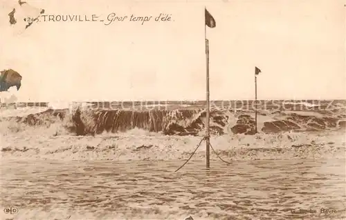 AK / Ansichtskarte Trouville sur Mer Gros temps d ete Trouville sur Mer