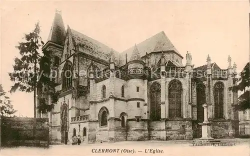 AK / Ansichtskarte Clermont_60_Oise Eglise 