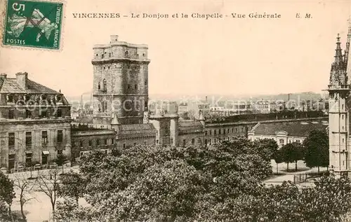 AK / Ansichtskarte Vincennes_94 Le Donjon et la Chapelle Vue generale 