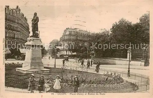 AK / Ansichtskarte Dijon_21_Cote d_Or Place Darcy et Statue de Rude 
