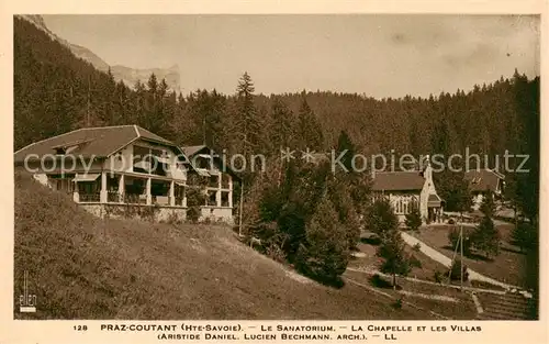 AK / Ansichtskarte Coutant_Praz_Les_74_Haute Savoie Le Sanatorium La Chapelle et les Villas 