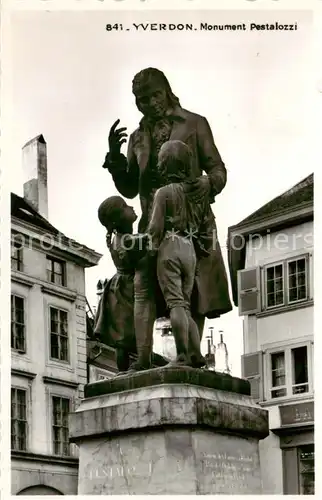AK / Ansichtskarte Yverdon les Bains_VD Monument Pestalozzi 