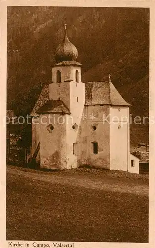 AK / Ansichtskarte Campo_Blenio_TI Kirche im Valsertal 