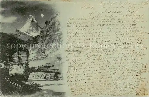 AK / Ansichtskarte Zermatt_VS Le Cervin Zermatt_VS