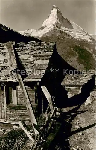 AK / Ansichtskarte Findelen_VS mit Matterhorn Findelen_VS