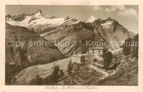 AK / Ansichtskarte Riffelalp_VS Le Rothorn et le Weisshorn 