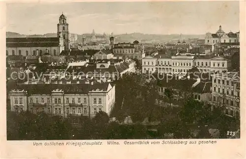 AK / Ansichtskarte 73823673 Wilna_Wilno Panorama vom Schlossberg aus gesehen Wilna Wilno