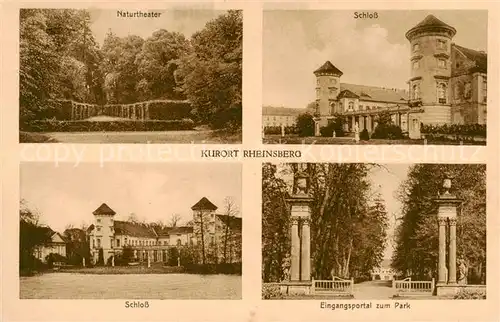 AK / Ansichtskarte 73823687 Rheinsberg Naturtheater Schloss Eingangsportal zum Park Rheinsberg