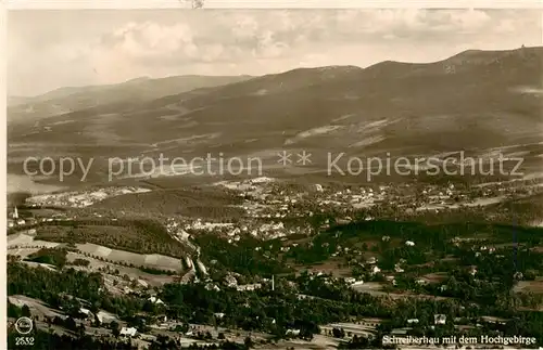 AK / Ansichtskarte  Schreiberhau_Szklarska_Poreba_Riesengebirge_PL Blick vom Hochstein mit dem Hochgebirge 